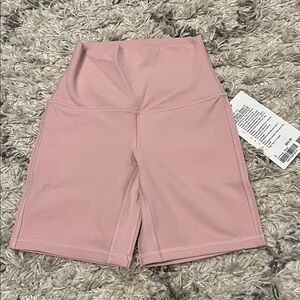 Lululemon align high-rise short 6” Size 2. Pink Haze. New with tag.
